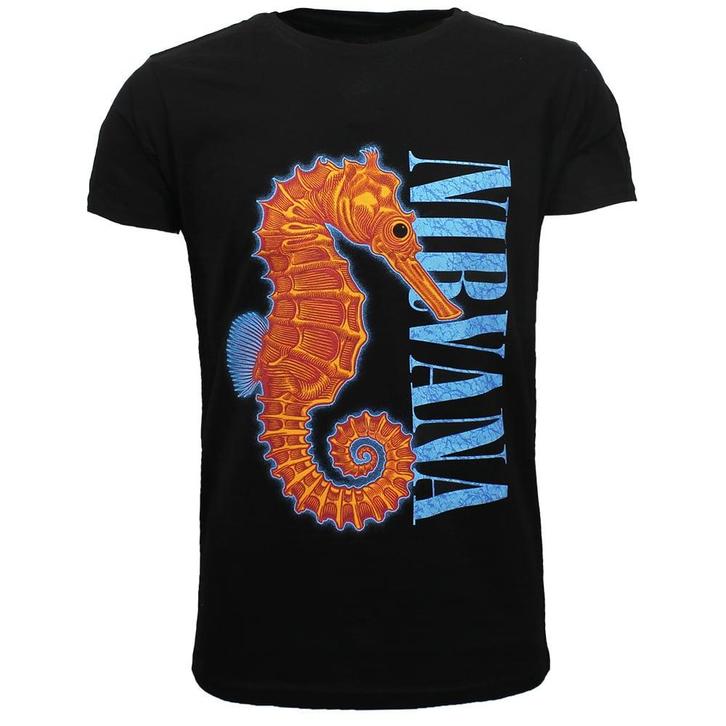 Nirvana Seahorse T-Shirt - Officiële Merchandise, Kleding | Heren, T-shirts, Verzenden