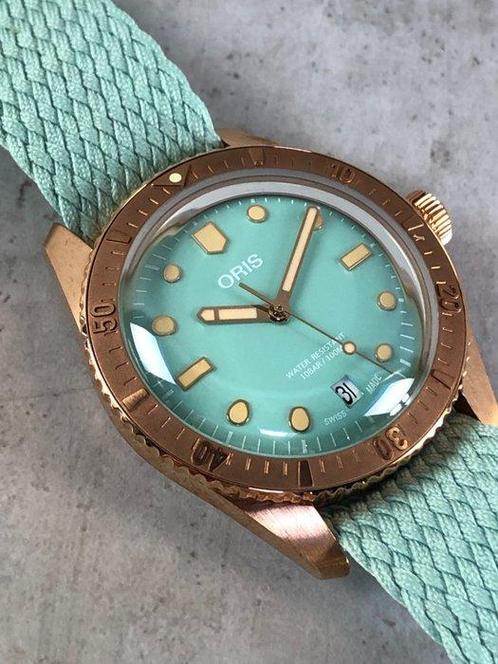 Oris - Divers Sixty-Five Cotton Candy Bronze Automatic - 01, Sieraden, Tassen en Uiterlijk, Horloges | Heren