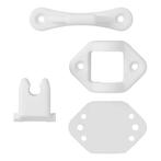 ProPlus Deurvanger scharnierend - 2-delig - wit - veelzij..., Doe-het-zelf en Verbouw, Hang- en Sluitwerk, Ophalen of Verzenden