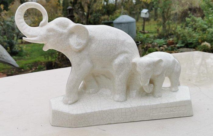 François - sculptuur, Élégante sculpture Art Déco en, Antiek en Kunst, Kunst | Designobjecten