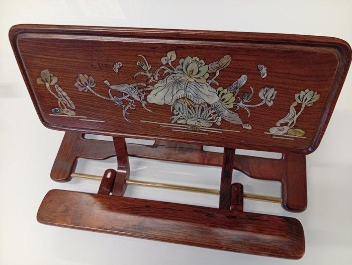 Schrijfhelling - Hout, Metaal, Schelp - China (Zonder, Antiek en Kunst, Antiek | Overige Antiek