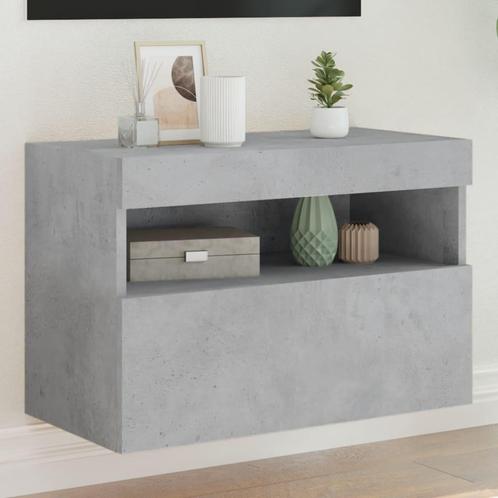 vidaXL Tv-wandmeubel met LED-verlichting 60x30x40 cm, Huis en Inrichting, Kasten | Televisiemeubels, Nieuw, Overige houtsoorten