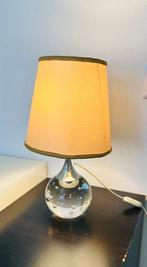 Tafellamp - Glas, Metaal, Textiel - Glazen lamp met bellen