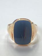 Zonder Minimumprijs - Ring - 18 karaat Geel goud Onyx, Sieraden, Tassen en Uiterlijk, Ringen, Nieuw