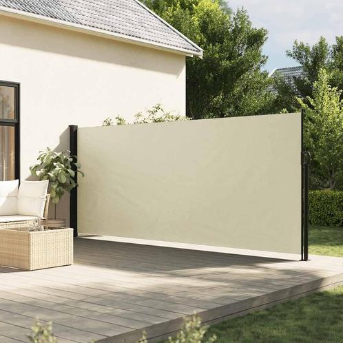 vidaXL Windscherm uittrekbaar 180x600 cm crèmekleurig, Tuin en Terras, Zonneschermen, Nieuw, Verzenden