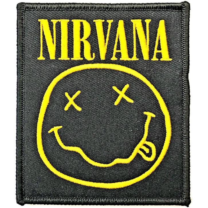 Nirvana - Smiley - patch officiële merchandise, Verzamelen, Muziek, Artiesten en Beroemdheden, Kleding, Nieuw, Ophalen of Verzenden