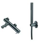 Badset Qisani Flow Opbouw Geborsteld Gun Metal, Ophalen of Verzenden, Nieuw, Kraan
