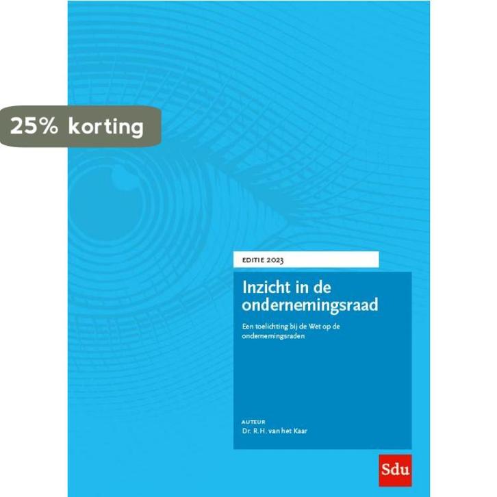 Inzicht in de ondernemingsraad / 2023 / Inzicht in de, Boeken, Wetenschap, Zo goed als nieuw, Verzenden