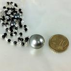 Halsketting Zilver Parel - Spinel - Tahiti, Nieuw