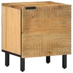 vidaXL Nachtkastje 40x33x46 cm massief mangohout bruin, Verzenden, Nieuw, Hout