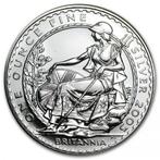 Britannia 1 oz 2005, Postzegels en Munten, Munten | Europa | Niet-Euromunten, Zilver, Losse munt, Overige landen, Verzenden