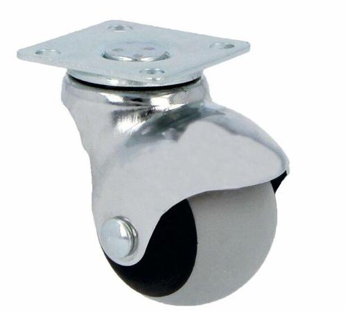 AMIG kogelwiel met plaat grijs Ø40 mm, Doe-het-zelf en Verbouw, Zwenkwielen, Nieuw, Ophalen of Verzenden