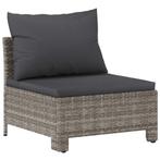Rattan Tuinbank Grijs | Tweedekansje | Tuin Makeover!, Ophalen of Verzenden, Nieuw, Rotan