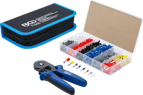 Krimptang voor adereindhulzen 0,25 - 10 mm² met assortime..., Auto diversen, Autogereedschap, Verzenden