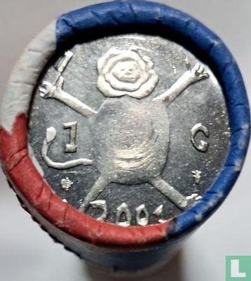 Nederland 1 gulden 2001 (rol) Last gulden beschikbaar voor biedingen