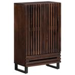 vidaXL Hoge kast 60x34x100 cm massief mangohout bruin, Huis en Inrichting, Woonaccessoires | Cd- en Dvd-rekken, Verzenden, Nieuw