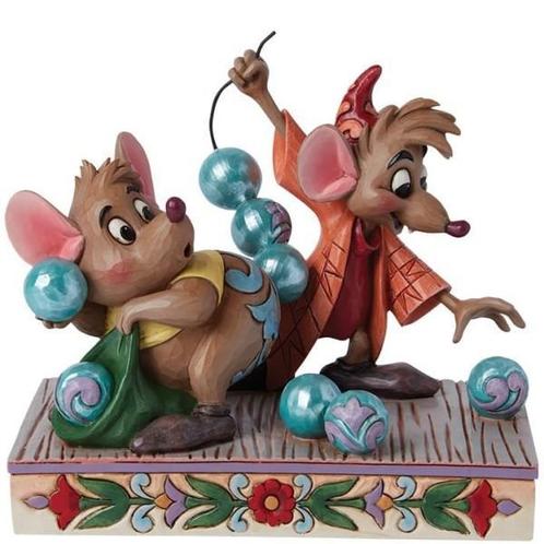 Disney Traditions – Beads Of Cinderelly – Gus And Jaq, Verzamelen, Disney, Overige figuren, Nieuw, Beeldje of Figuurtje, Ophalen of Verzenden