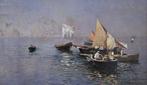 Rubens Santoro (1859-1942) - Laguna di Venezia, Antiek en Kunst