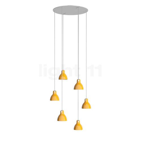 Rotaliana Luxy Hanglamp 6-lichts Cluster, wit/geel glanzend, Huis en Inrichting, Lampen | Hanglampen, Nieuw, Verzenden