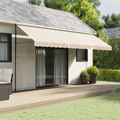 vidaXL Vervangingsdoek voor luifel gestreept 5x3 m, Tuin en Terras, Zonneschermen, Nieuw, Verzenden