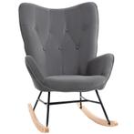 Loungestoel – Comfortabel Zitmeubel – Luxe Grijs, Huis en Inrichting, Stoelen, Nieuw, Ophalen of Verzenden, Modern, Stof