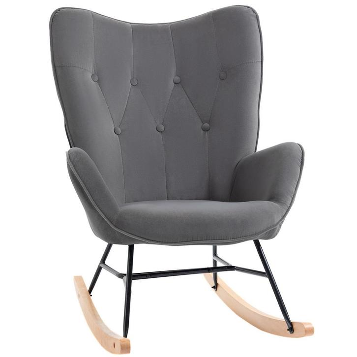 Loungestoel – Comfortabel Zitmeubel – Luxe Grijs, Huis en Inrichting, Stoelen, Grijs, Nieuw, Stof, Ophalen of Verzenden