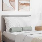vidaXL Bolster Kussens 2 stuks Lichtgrijs Ø 15 x 40 cm, Huis en Inrichting, Woonaccessoires | Kussens, Verzenden, Nieuw