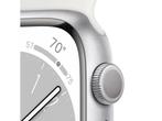 Apple Watch Series 8 (2023) - 4G - 45mm - ECG - Zilver, Verzenden, Nieuw