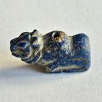 Bactrian Lapis Lazuli XXS Ritual Bull Bead Talisman -