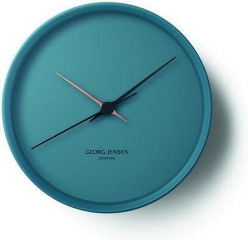 Georg Jensen wandklok Henning Koppel 22 cm blauw, Huis en Inrichting, Woonaccessoires | Overige, Verzenden