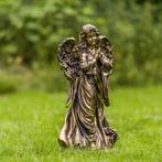Beeld; Bronskleurige beeld van een Engel, Tuin en Terras, Tuinbeelden, Ophalen of Verzenden, Nieuw, Kunststof, Engelenbeeld