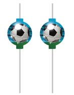 Voetbal Rietjes 4st, Hobby en Vrije tijd, Feestartikelen, Verzenden, Nieuw