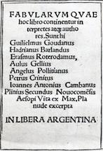 Esopo - [Post-Incunable] Fabularum - 1515, Antiek en Kunst, Antiek | Boeken en Bijbels