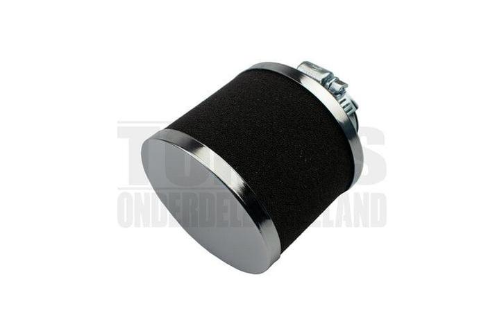 Powerfilter luchtfilter schuim 30mm / 35mm chroom recht z..., Fietsen en Brommers, Brommeronderdelen | Algemeen, Nieuw, Ophalen of Verzenden