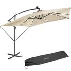 Parasol Sunna LED-zonneenergie met zwengel 2,5 x 2,5 m - bei, Verzenden, Nieuw