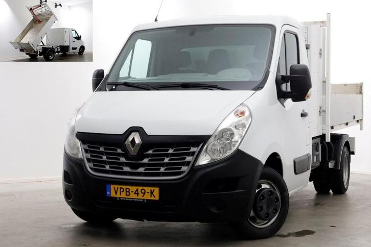 Renault Master T35 2.3 dCi E6 165pk Kipper dubbel lucht Trek, Auto's, Bestelauto's, Dealer onderhouden, Lease, Handgeschakeld