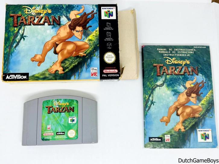 Nintendo 64 / N64 - Tarzan - EUR, Spelcomputers en Games, Games | Nintendo 64, Gebruikt, Verzenden