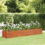 vidaXL Plantenbak verhoogd 320x80x45 cm cortenstaal roestig, Tuin en Terras, 100 cm of meer, Verzenden, Nieuw, Metaal