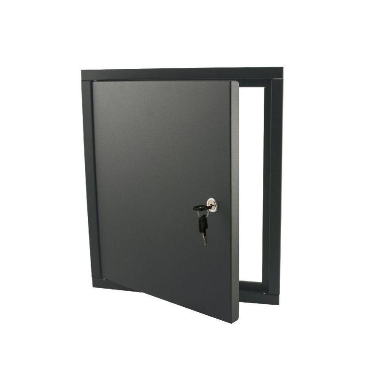 STOER! Linz inbouwframe met deurtje staal - antraciet, Tuin en Terras, Brievenbussen, Nieuw, Verzenden