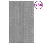 vidaXL Dakpanelen 36 st 80x45 cm gegalvaniseerd staal, Verzenden, Nieuw