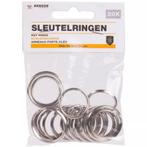 Benson Set sleutelringen - staal - 25 mm & 30 mm - 20 stuks, Verzamelen, Sleutelhangers, Ophalen of Verzenden, Nieuw