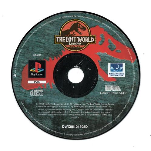 The Lost World Jurassic Park (losse disc) (PlayStation 1), Spelcomputers en Games, Games | Sony PlayStation 1, Gebruikt, Verzenden