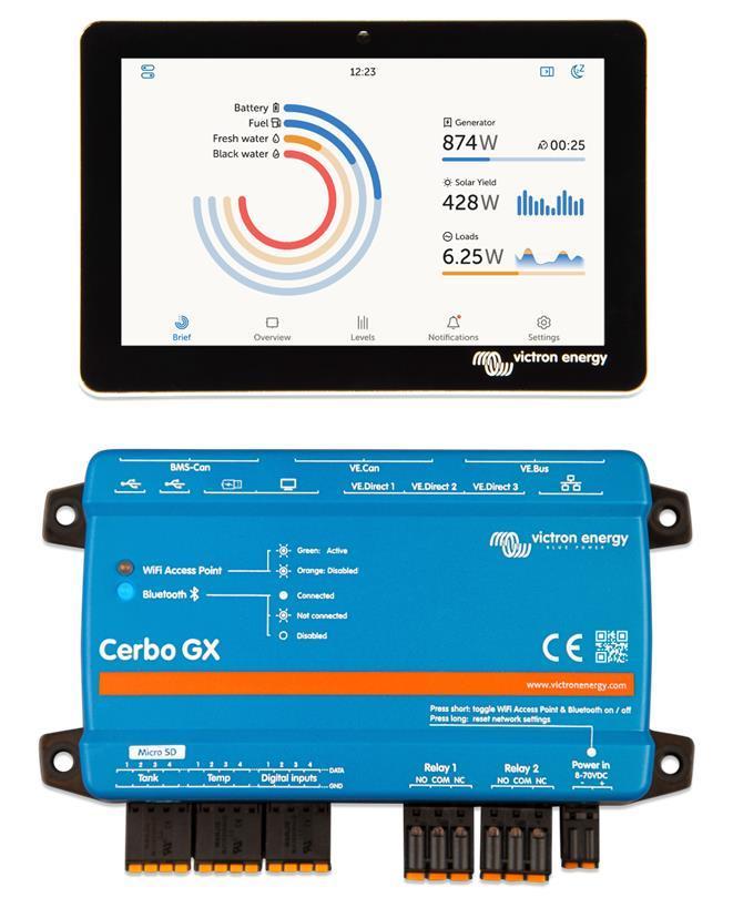 Victron Cerbo GX communicatiecentrum met GX Touch50 display, Watersport en Boten, Navigatiemiddelen en Scheepselektronica, Ophalen of Verzenden