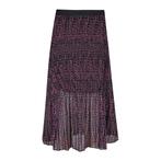 Heartkiss • midi plissé rok in zwart roze • S, Kleding | Dames, Rokken, Verzenden, Zwart, Maat 36 (S), HeartKiss