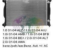 AUDI A4, B6, 2001-2004 - RADIATEUR, 1.6/ 1.8i/ 2.0i/ 1.9T..., Auto-onderdelen, Overige Auto-onderdelen, Nieuw, Audi, Verzenden