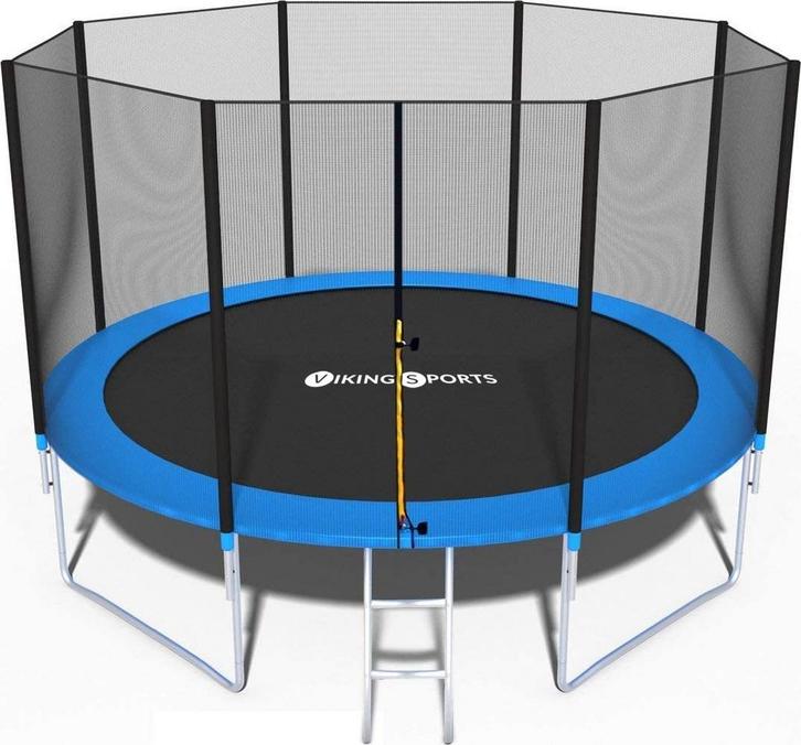 GS-gecertificeerde trampoline met veiligheidsnet en randa..., Kinderen en Baby's, Speelgoed | Buiten | Trampolines, Nieuw, Ophalen of Verzenden