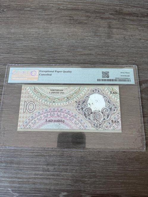 Nederland. - 10 Gulden - 1943 - Cancelled - Pick 59 (Zonder, Postzegels en Munten, Munten | Nederland