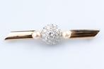 Broche - 18 karaat Geel goud - 1.40ct. tw. Diamant