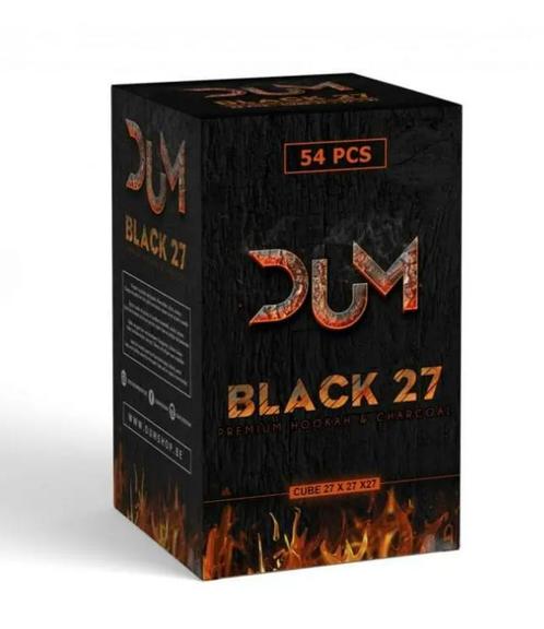 DUM Black 27 mm | DUM waterpijp kooltjes 28 mm | DUM 26 mm, Verzamelen, Rookartikelen, Aanstekers en Luciferdoosjes, (Water)pijp