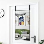 vidaXL Deurspiegel 50x100 cm glas en aluminium zwart, Verzenden, Nieuw